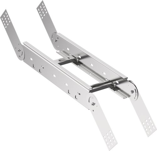 Угол для лестничного лотка вертикальный шарнирный IEK LESTA 300х100 фото Угол для лестничного лотка вертикальный шарнирный IEK LESTA 300х100 картинка